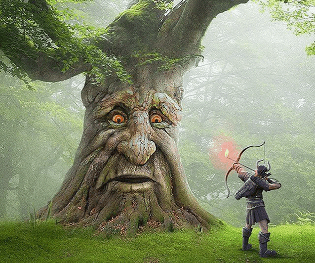 wise mystical tree - GIF animado grátis - PicMix
