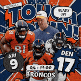 Denver Broncos (17) Vs. Arizona Cardinals (9) Fourth Quarter GIF - Nfl National Football League Football League GIFs