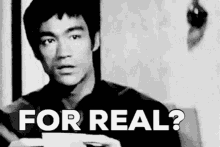 For Real Bruce Lee GIF - For Real Bruce Lee What GIFs