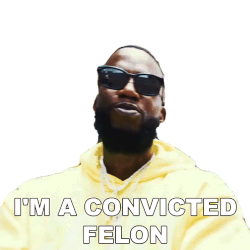 Im A Convicted Felon Gucci Mane Sticker - Im A Convicted Felon Gucci Mane Yeah Woah Song Stickers