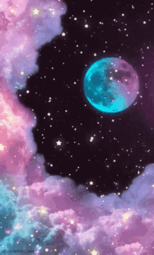Moon Night Sky GIF