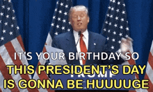 Presidents Day Donald Trump GIF - Presidents Day Donald Trump United States Of America GIFs