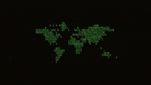 a computer screen with a lot of numbers and letters
