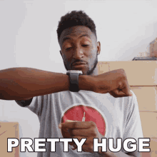 Pretty Huge Marques Brownlee GIF - Pretty Huge Marques Brownlee Very Big GIFs