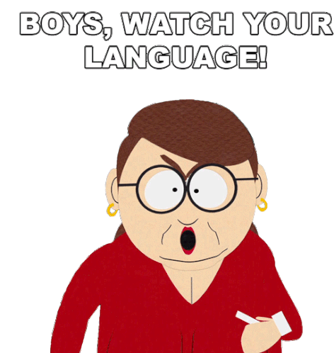 Boys Watch Your Language South Park Sticker - Boys Watch Your Language South Park S5e2 Stickers