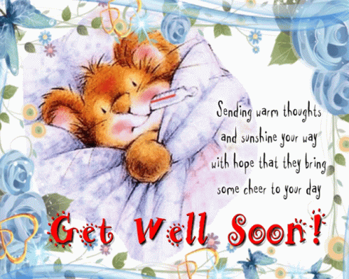 cute get well soon teddy bear drawing