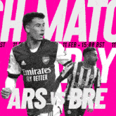 a poster for a soccer game between ars and bre