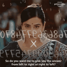 So Do You Want Me To Give You The Answer From Left To Right Or Right To Left GIF - So Do You Want Me To Give You The Answer From Left To Right Or Right To Left Vidya Balan GIFs