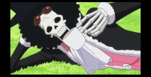 Brook One Piece GIF - Brook One Piece Sipping GIFs