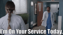Greys Anatomy Levi Schmitt GIF - Greys Anatomy Levi Schmitt Im On Your Service Today GIFs