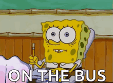 School On The Bus GIF - School On The Bus Spongebob GIFs