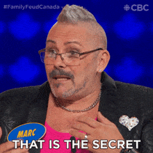 That Is The Secret Marc GIF - That Is The Secret Marc Family Feud Canada GIFs