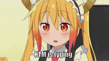 Ktm Is Typing Tohru GIF - Ktm Is Typing Typing Tohru GIFs