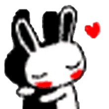 Hug Bunny GIF - Hug Bunny Heart GIFs