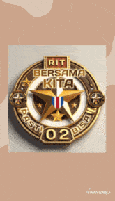 a badge that says " rit bersama kita " on it