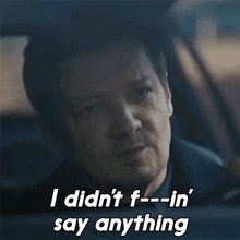 I Didn'T F---in' Say Anything Mike Mclusky GIF - I Didn'T F---in' Say Anything Mike Mclusky Mayor Of Kingstown GIFs