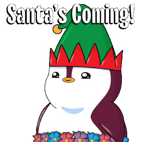 Santa Penguin Sticker - Santa Penguin Santa Claus Stickers