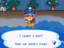 Animal Crossing Boot GIF - Animal Crossing Boot Fishing GIFs