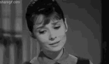 Audrey Hepburn Face Palm GIF - Audrey Hepburn Face Palm Worried GIFs