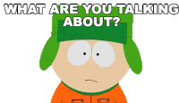 What Are You Talking About Kyle Broflovski Sticker - What Are You Talking About Kyle Broflovski South Park Stickers