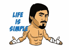 Manny Pacquiao Life Is Simple GIF - Manny Pacquiao Life Is Simple Emoticon GIFs