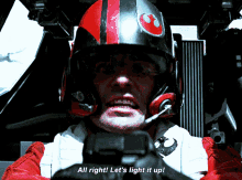 Star Wars Poe Dameron GIF - Star Wars Poe Dameron All Right Lets Light It Up GIFs