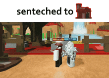 a screenshot of a video game with the words senteched to at the bottom