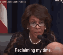 Maxine Waters Reclaiming My Time GIF - Maxine Waters Reclaiming My Time GIFs