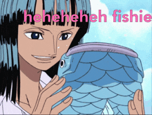 Heheheheh Fishie Nico Robin GIF - Heheheheh Fishie Fish Nico Robin GIFs