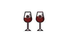 meisjes wijnglas