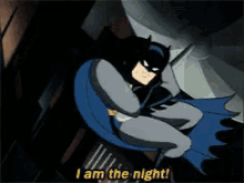 i am the night batman cartoon knight