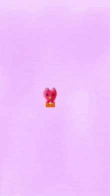 a drawing of a stuffed animal in a heart shaped envelope with pour toi written on it