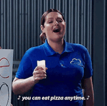 Superstore Dina Fox GIF - Superstore Dina Fox You Can Eat Pizza Anytime GIFs
