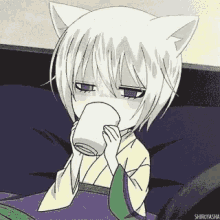 Anime Coffee GIF - Anime Coffee Relaxing GIFs