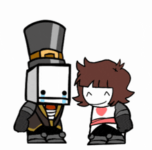 a cartoon of a man in a top hat kissing a girl with a heart in the background
