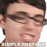 Simple Mistake Steve Terreberry Sticker - Simple Mistake Steve Terreberry Simple Error Stickers