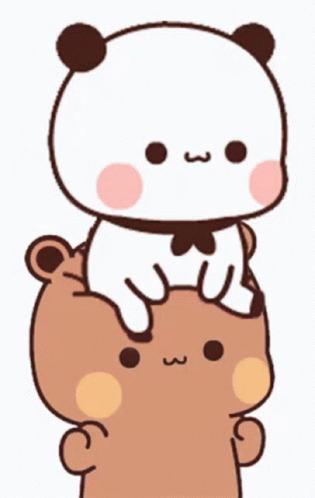 Panda Bear Brown Bear GIF - Panda Bear Brown Bear Couple Sit - Discover &  Share GIFs
