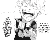 the only things i can 't do are the things i can 't do
