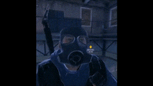 a man is wearing a virtual reality headset and goggles .