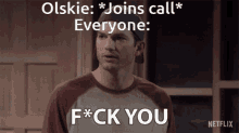 Olskie Olskie Fuck You GIF - Olskie Olskie Fuck You Joins Call GIFs