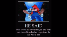 No More Saying Cuss Words Guys Mario GIF - No More Saying Cuss Words Guys Mario Jail GIFs