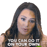 You Can Do It On Your Own Jwoww Sticker - You Can Do It On Your Own Jwoww Jenni Farley Stickers