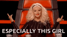 the voice the voice gifs christina aguilera pick me pointing