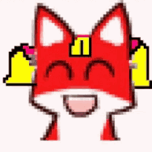 red fox pyong smile smiling