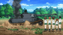 Girls Und Panzer Tank GIF - Girls Und Panzer Tank Stuck GIFs