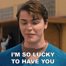 I'M So Lucky To Have You Buddy GIF - I'M So Lucky To Have You Buddy Grease The Rise Of The Pink Ladies GIFs