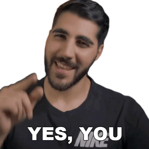 Yes You Rudy Ayoub Sticker - Yes You Rudy Ayoub You Are The One Stickers