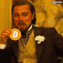 Leo Laughing Bitcoin GIF