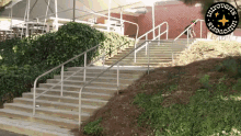 a staircase with a sign that says " introverts students "