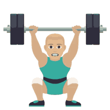 weightlifting joypixels lifting weights exercise training